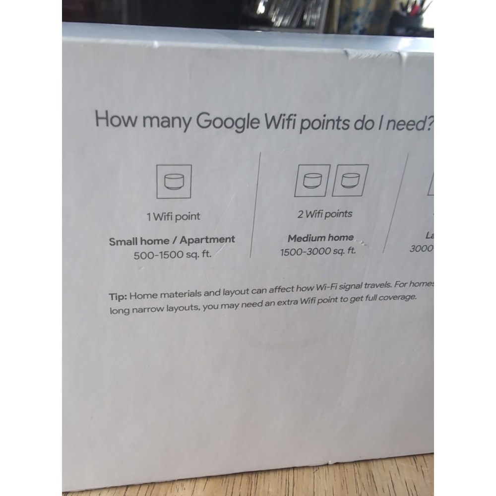 Google WiFi System Whole Home Mesh Router -‎ 3 Pack (Open Box) - Picture 15 of 16